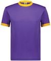 An image of a Custom Augusta Sportswear Ringer T Shirt in Purple/Gold!