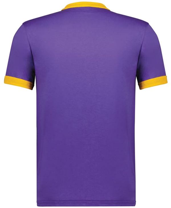 An image of a Custom Augusta Sportswear Ringer T Shirt in Purple/Gold!