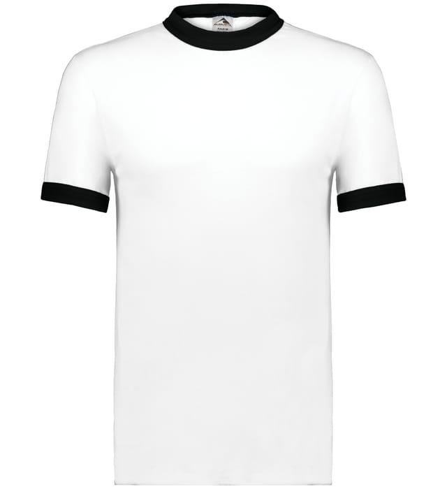 Augusta Sportswear Ringer T Shirt in White/Black