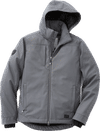 Am image of a Custom Roots73 Northlake Insulated Softshell Jacket in charcoal!