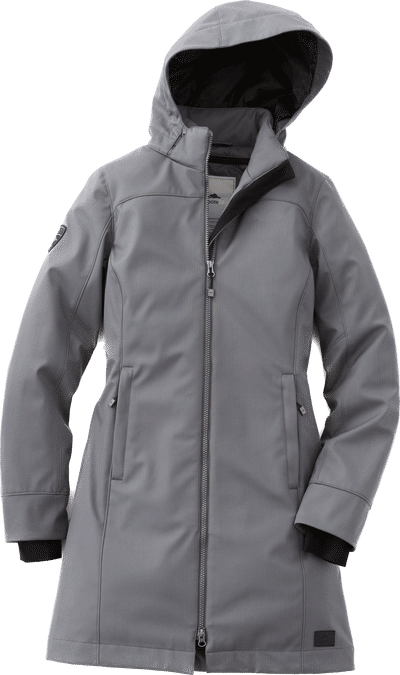 Charcoal Roots73 Womens Northlake Insulated Softshell Jacket in XS