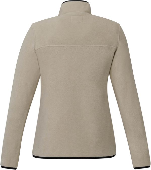 An image of a Custom Roots73 Womens Westville Eco Microfleece Pullover in Oatmeal!