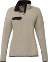 An image of a Custom Roots73 Womens Westville Eco Microfleece Pullover in Oatmeal!