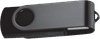 Am image of a Custom Rotate 2Tone Flash Drive 4GB in Black!