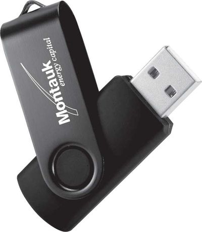 An image of a Custom Rotate 2Tone Flash Drive 4GB!
