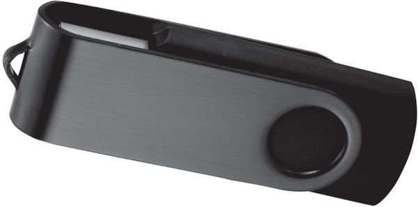 Am image of a Custom Rotate 2Tone Flash Drive 8GB in Black!