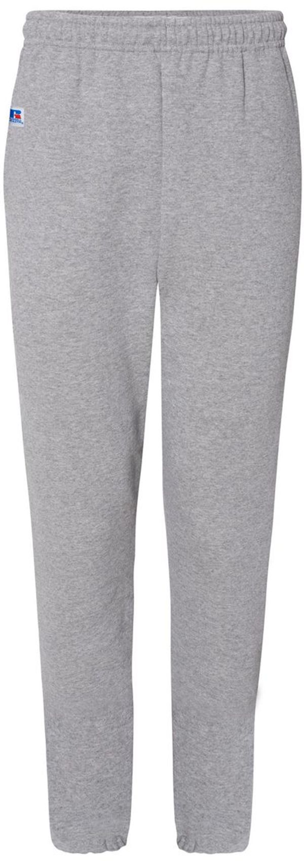 Am image of a Custom Russell Athletic DriPower Closed Bottom Sweatpants with Pockets in Oxford!