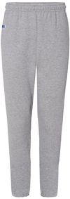 Am image of a Custom Russell Athletic DriPower Closed Bottom Sweatpants with Pockets in Oxford!
