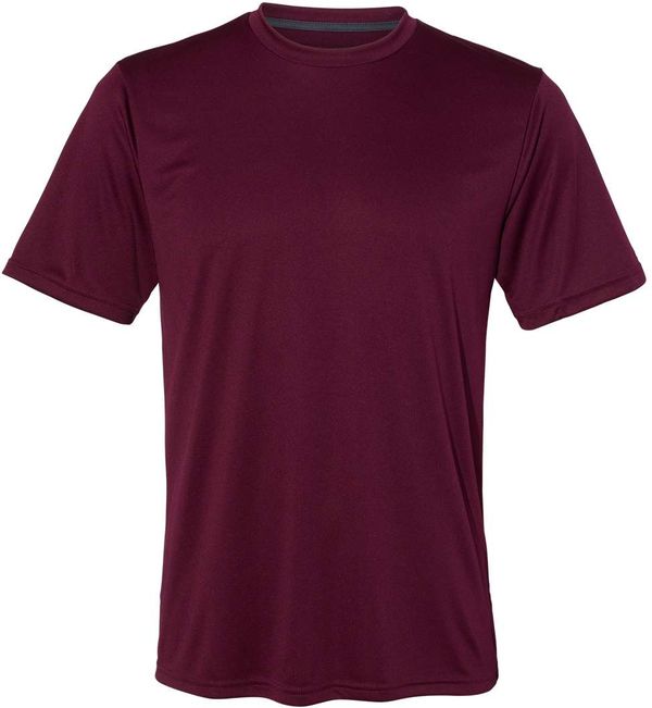 An image of a Custom Russell Athletic Dri Power Core Performance Tee in Maroon!