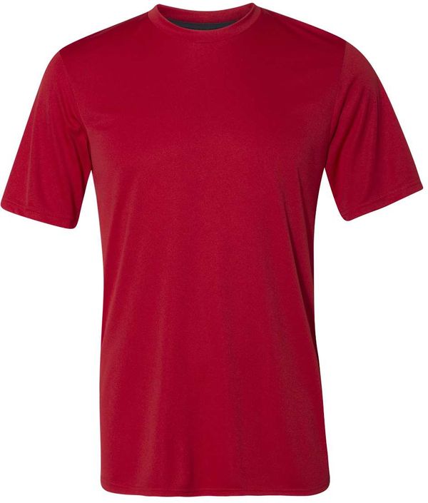 An image of a Custom Russell Athletic Dri Power Core Performance Tee in True Red!