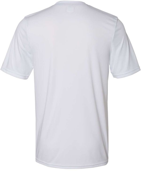 An image of a Custom Russell Athletic Dri Power Core Performance Tee in White!