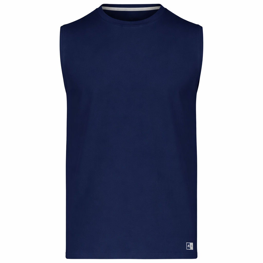 Russell Athletic Essential Muscle Tee in Navy