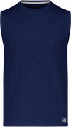 An image of a Custom Russell Athletic Essential Muscle Tee in Navy!