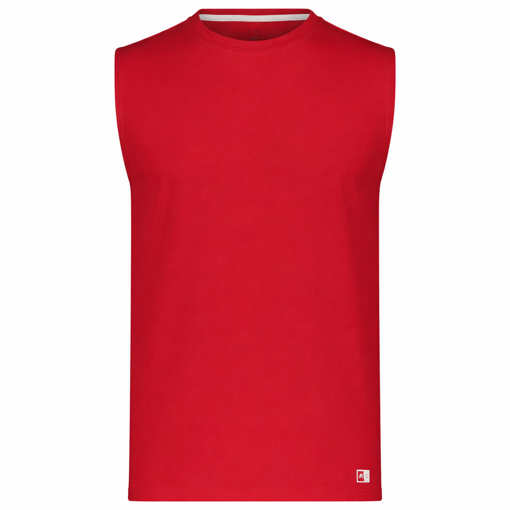 Russell Athletic Essential Muscle Tee in True Red