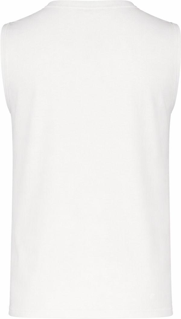 An image of a Custom Russell Athletic Essential Muscle Tee in White!