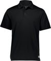 An image of a Custom Russell Athletic Essential Polo in Black!
