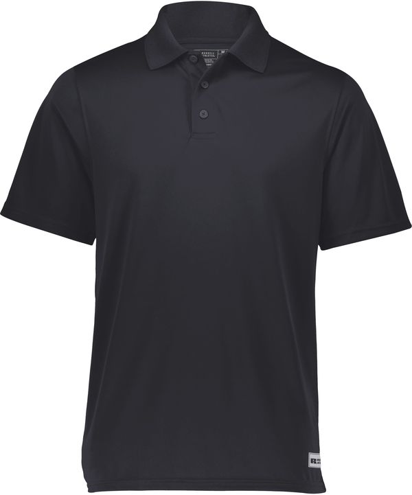 An image of a Custom Russell Athletic Essential Polo in Stealth!