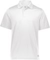 An image of a Custom Russell Athletic Essential Polo in White!