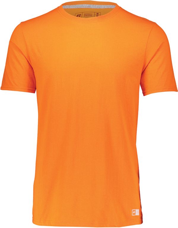 An image of a Custom Russell Athletic Essential Tee in Burnt Orange!