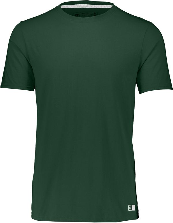 An image of a Custom Russell Athletic Essential Tee in Dark Green!