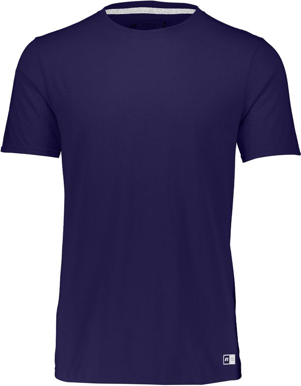 An image of a Custom Russell Athletic Essential Tee in Purple!