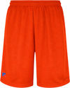An image of a Custom Russell Athletic Mesh Shorts With Pockets in Burnt Orange!
