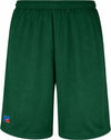 An image of a Custom Russell Athletic Mesh Shorts With Pockets in Dark Green!