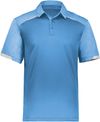Am image of a Custom Russell Legend Polo in Columbia Blue!