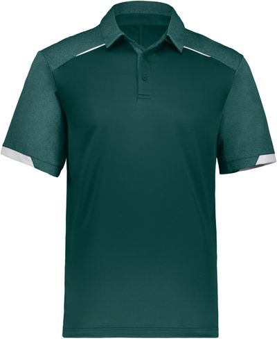 Am image of a Custom Russell Legend Polo in Dark Green!