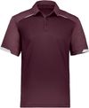 Am image of a Custom Russell Legend Polo in Maroon!