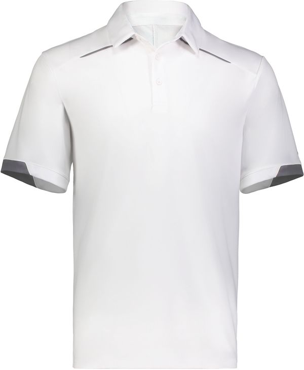 Am image of a Custom Russell Legend Polo in White!
