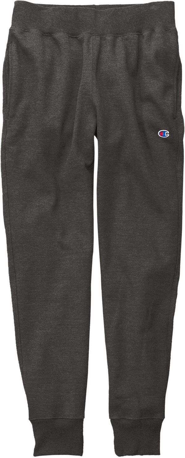 Am image of a Custom Champion Adult Reverse Weave Fleece Jogger in Charcoal!