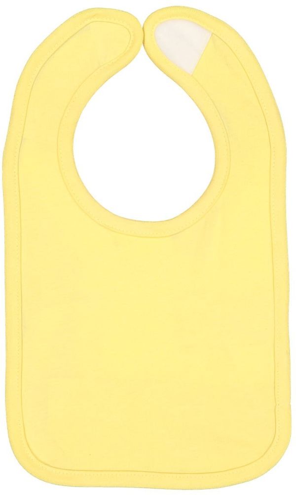 Am image of a Custom Rabbit Skins Infant Premium Jersey Bib in Butter!