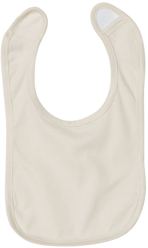 An image of a Custom Rabbit Skins Infant Premium Jersey Bib in Natural!