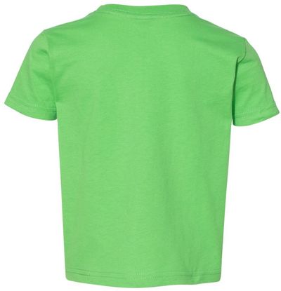 Am image of a Custom Rabbit Skins Toddler Fine Jersey Tee in Apple!