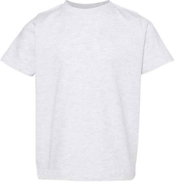 Am image of a Custom Rabbit Skins Toddler Fine Jersey Tee in Ash!