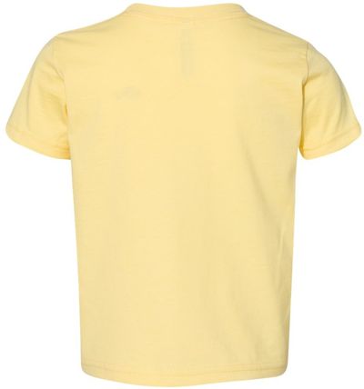 Am image of a Custom Rabbit Skins Toddler Fine Jersey Tee in Butter!