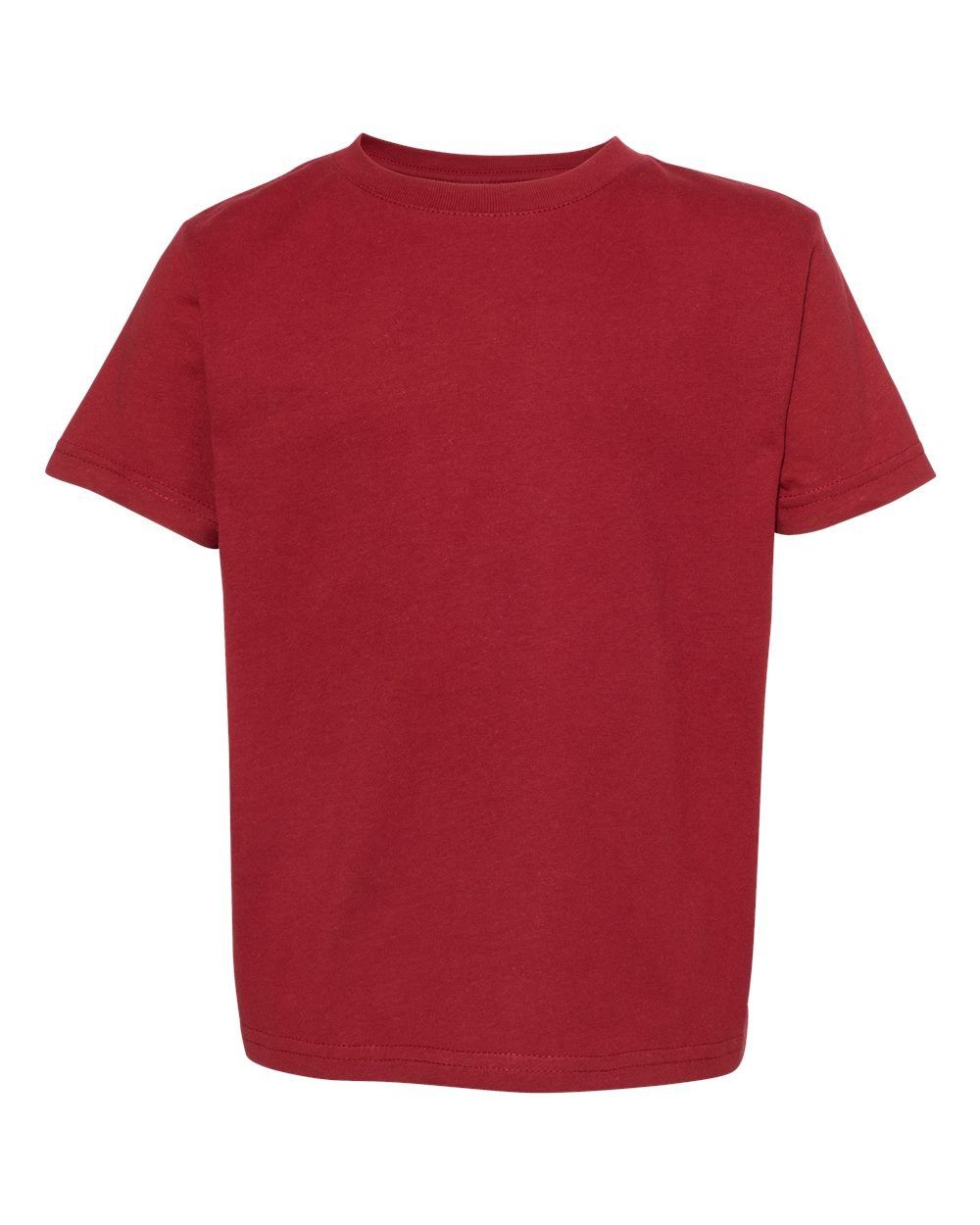 Rabbit Skins Toddler Fine Jersey Tee in Garnet