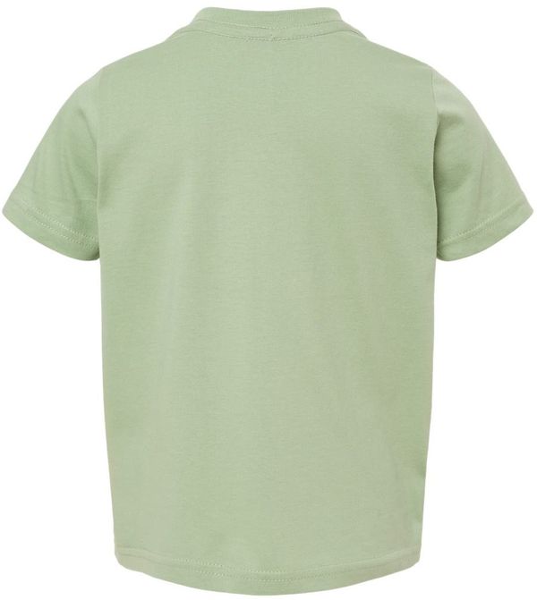 Am image of a Custom Rabbit Skins Toddler Fine Jersey Tee in Sage!