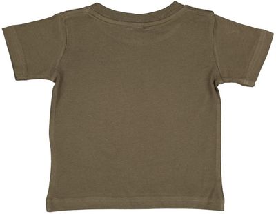 Am image of a Custom Rabbit Skins Infant Fine Jersey Tee in Military Green!