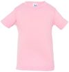 Am image of a Custom Rabbit Skins Infant Fine Jersey Tee in Pink!