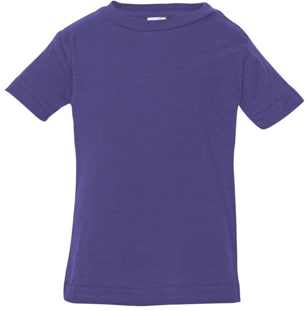Am image of a Custom Rabbit Skins Infant Fine Jersey Tee in Purple!