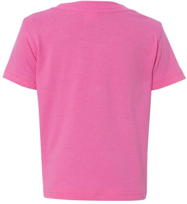Am image of a Custom Rabbit Skins Infant Fine Jersey Tee in Raspberry!
