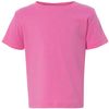 Am image of a Custom Rabbit Skins Infant Fine Jersey Tee in Raspberry!