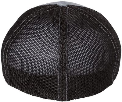 Am image of a Custom Richardson Fitted Trucker with R Flex in Heather Grey/Black!