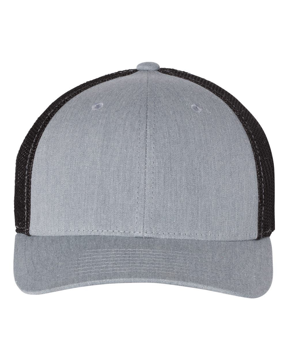 Richardson Fitted Trucker with R Flex in Heather Grey/Black