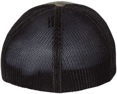 Am image of a Custom Richardson Fitted Trucker with R Flex in Loden/Black!