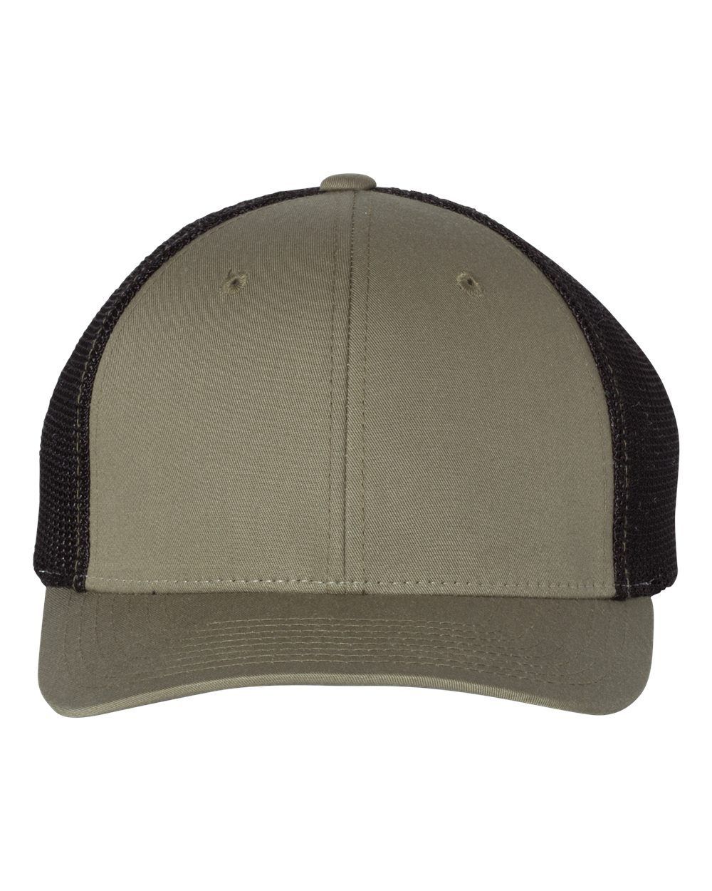 Richardson Fitted Trucker with R Flex in Loden/Black