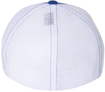 Am image of a Custom Richardson Fitted Trucker with R Flex in Royal/White!