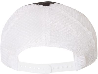 Am image of a Custom Richardson Garment Washed Trucker Cap in Black/White!